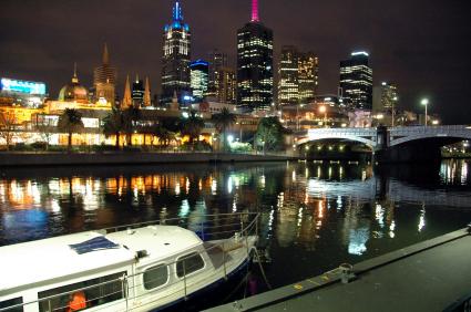 The Yarra River At Night